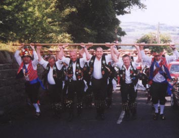 Anstey Morrismen on the front stang (again)!!