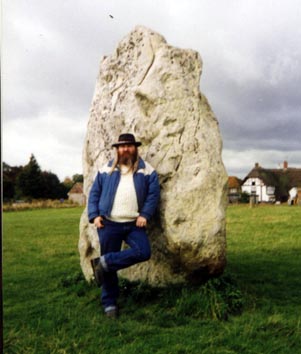 A picture of me looking extremely handsome at Avebury.