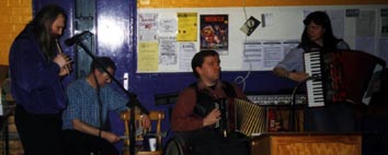 This is me playing tin whistle with Martin and Lindsey. I had drunk a bottle and a half of wine at the time, and did not play particularly well.
